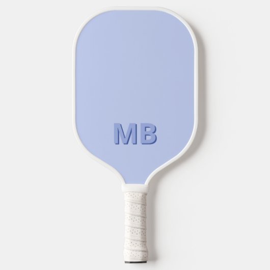 Einfache moderne Anfangsmonogramm Pickleball Schläger (Vorderseite)