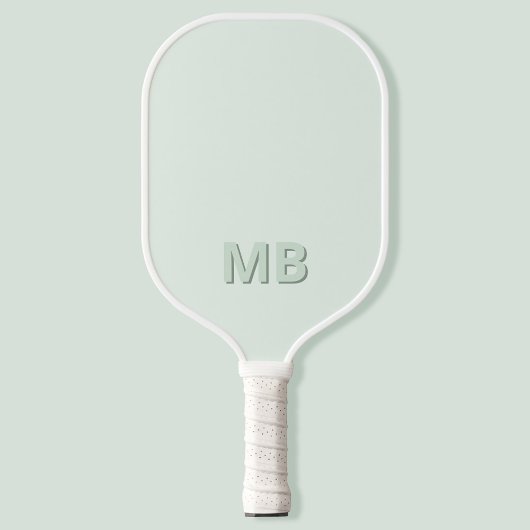 Einfache moderne Anfangsmonogramm Pickleball Schläger