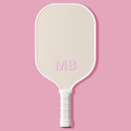 Einfache moderne Anfangsmonogramm Pickleball Schläger