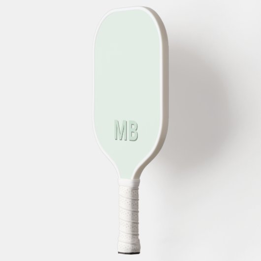 Einfache moderne Anfangsmonogramm Pickleball Schläger (Links)
