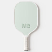 Einfache moderne Anfangsmonogramm Pickleball Schläger (Vorderseite)