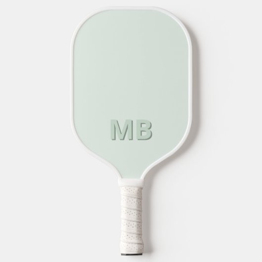 Einfache moderne Anfangsmonogramm Pickleball Schläger (Vorderseite)
