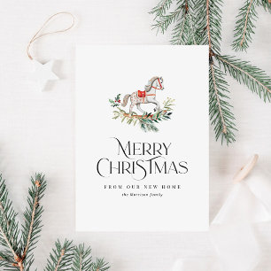 einfache, moderne Ankündigungskarte Feiertagskarte