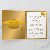 Einfache moderne Anpassung von Gold Karte (Innenseite)