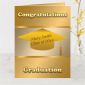 Einfache moderne Anpassung von Gold Karte (Gelbe Blume)