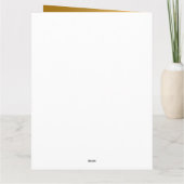 Einfache moderne Anpassung von Gold Karte (Rückseite)