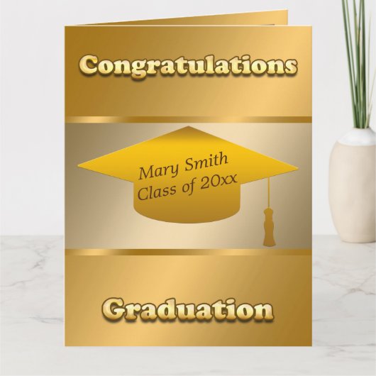 Einfache moderne Anpassung von Gold Karte (Vorderseite)