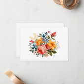 Einfache, moderne Aquarellwohnung Mitteilungskarte (Vorderseite/Rückseite Beispiel)