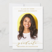 EINFACHE MODERNE ARCH-SCRIPT-ABSCHLUSS-EINLADUNG EINLADUNG (Vorderseite)