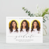 EINFACHE MODERNE ARCH-SCRIPT-ABSCHLUSS-EINLADUNG EINLADUNG (Stehend Vorderseite)