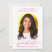 EINFACHE MODERNE ARCH-SCRIPT-ABSCHLUSS-EINLADUNG EINLADUNG (Vorderseite)