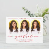 EINFACHE MODERNE ARCH-SCRIPT-ABSCHLUSS-EINLADUNG EINLADUNG (Stehend Vorderseite)