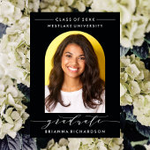 EINFACHE MODERNE ARCH-SCRIPT-ABSCHLUSS-EINLADUNG EINLADUNG