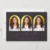 EINFACHE MODERNE ARCH-SCRIPT-ABSCHLUSS-EINLADUNG EINLADUNG (Vorderseite)