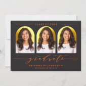 EINFACHE MODERNE ARCH-SCRIPT-ABSCHLUSS-EINLADUNG EINLADUNG (Vorderseite)