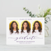 EINFACHE MODERNE ARCH-SCRIPT-ABSCHLUSS-EINLADUNG EINLADUNG (Stehend Vorderseite)