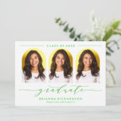 EINFACHE MODERNE ARCH-SCRIPT-ABSCHLUSS-EINLADUNG EINLADUNG (Stehend Vorderseite)