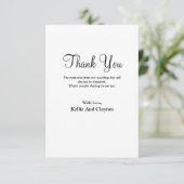 Einfache moderne Art Dankeschön-Karte Dankeskarte (Stehend Vorderseite)