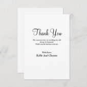 Einfache moderne Art Dankeschön-Karte Dankeskarte (Vorne/Hinten)