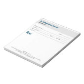 Einfache moderne Arztrezept Notizblock (Rotiert)