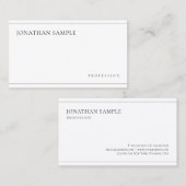 Einfache moderne Ästhetik Minimalistisch Beruflich Visitenkarte (Vorne/Hinten)