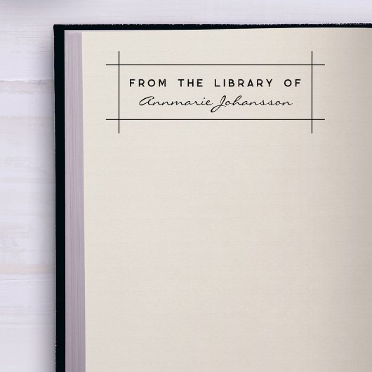Einfache Moderne aus dem Individuelle Name Library Gummistempel