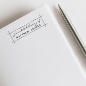 Einfache Moderne aus der Bibliothek des Minimal Permastempel