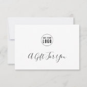 Einfache moderne Ausgabe des Geschenkgutscheins fü (Vorderseite)