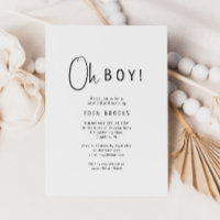 Einfache moderne Babydusche