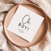 Einfache moderne Babydusche Serviette