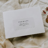 Einfache moderne Babydusche UAWG Rücksendeadresse Adressaufkleber