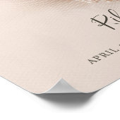 Einfache moderne BabyGeburtsstaten und neugeborene Poster (Ecke)