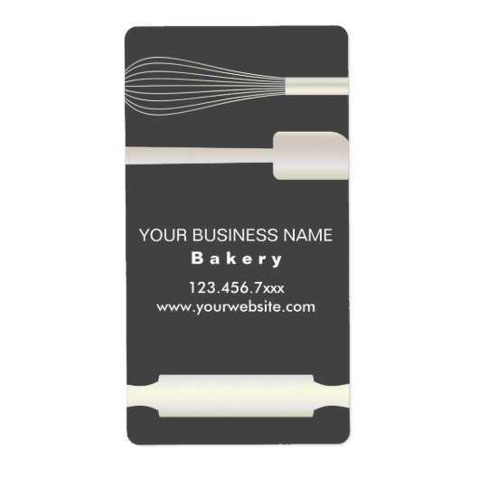 Einfache moderne Bäckereiverpackungsmarken (Vorne)