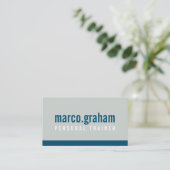 EINFACHE MODERNE BAND Minimalistische maskuline Ma Visitenkarte (Stehend Vorderseite)