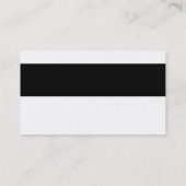 EINFACHE MODERNE BAND schlicht sauber Schwarz-weiß Visitenkarte (Rückseite)