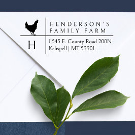 Einfache moderne Bauernfamilie Ursprüngliche Rücks Permastempel