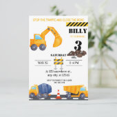 Einfache moderne Bauweise Einladung zum Geburtstag (Stehend Vorderseite)