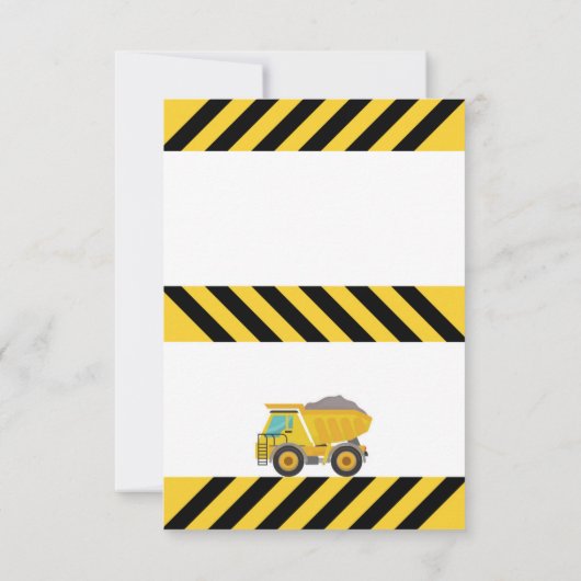 Einfache moderne Bauweise Einladung zum Geburtstag (Rückseite)