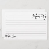 Einfache moderne Beerdigungsmesse Gedächtniskarte (Vorne/Hinten)