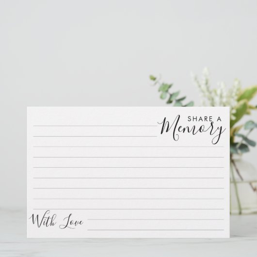 Einfache moderne Beerdigungsmesse Gedächtniskarte (Stehend Vorderseite)