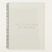 Einfache Moderne Beige 2024 Planer Funny Calendar (Vorderseite)