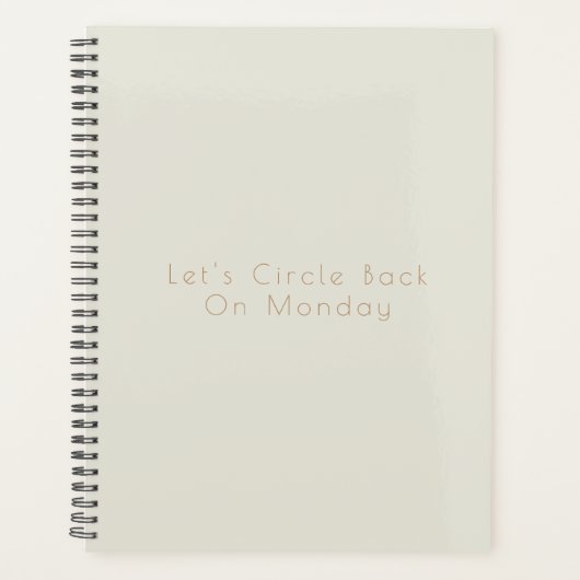 Einfache Moderne Beige 2024 Planer Funny Calendar (Vorderseite)