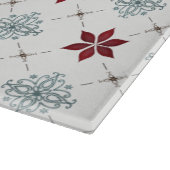 Einfache moderne, benutzerdefinierte Red Blue Star Schneidebrett (Ecke)
