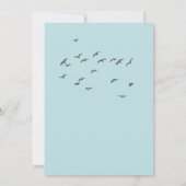 Einfache moderne Berge Aquarelldusche Einladung (Rückseite)