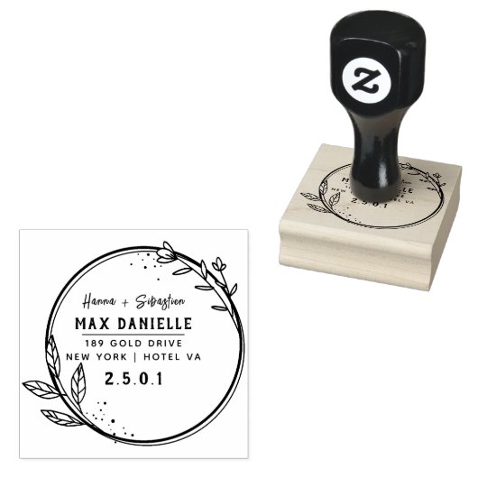 Einfache moderne, Berufliche botanische Kleider Gummistempel (Stempel)