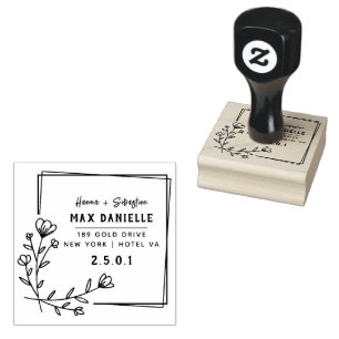 Einfache moderne, Berufliche botanische Kleider Gummistempel