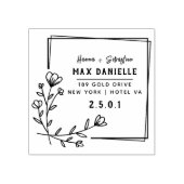 Einfache moderne, Berufliche botanische Kleider Gummistempel (Prägung)