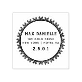 Einfache moderne, Berufliche botanische Kleider Gummistempel (Prägung)