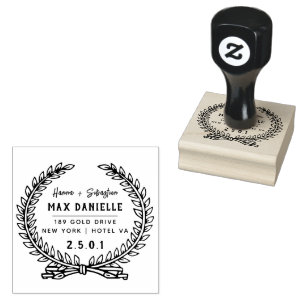 Einfache moderne, Berufliche botanische Kleider Gummistempel