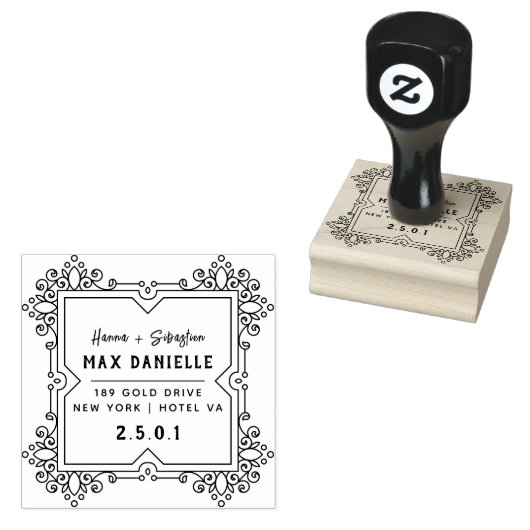Einfache moderne, Berufliche botanische Kleider Gummistempel (Stempel)